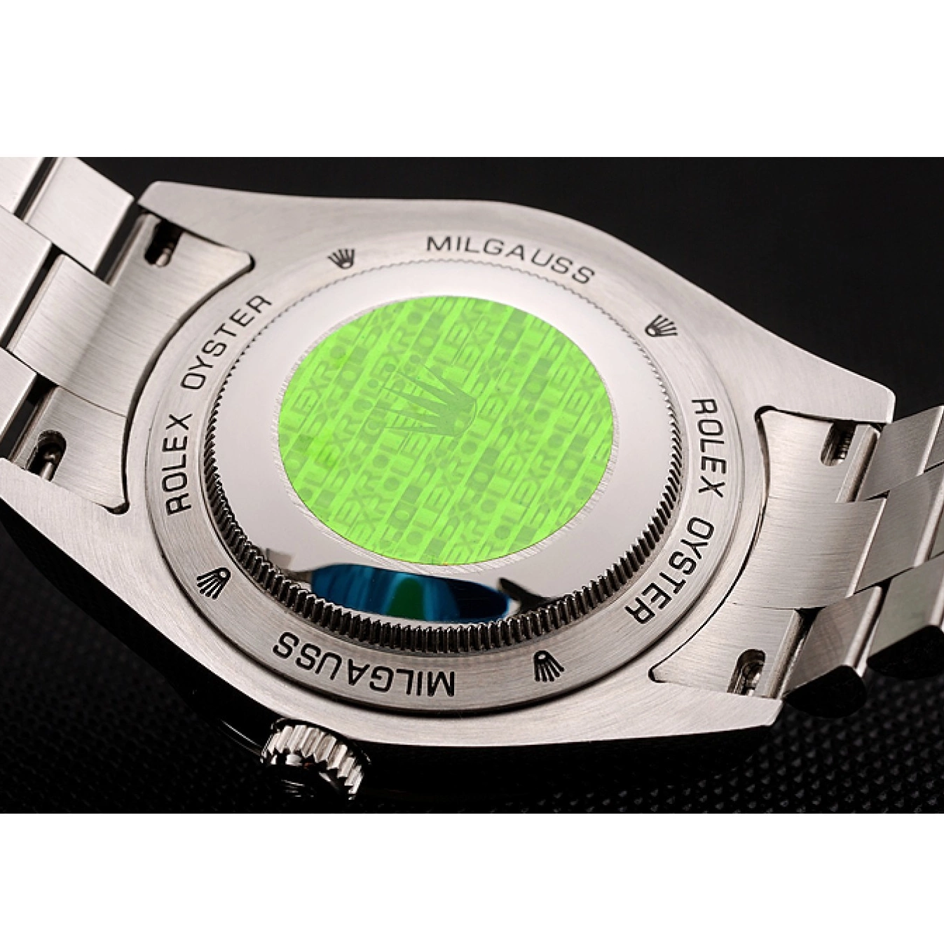 Rolex aaa copy Diamond Case Day-Date Bracelet Diamond Swiss Stainless Rolex Numerals 1453965 Steel Black Dial 0607